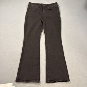 JEANS JEGGING American Eagle Women 6 X Short Super Super Stretch Fit Denim BLACK